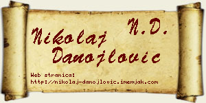 Nikolaj Danojlović vizit kartica